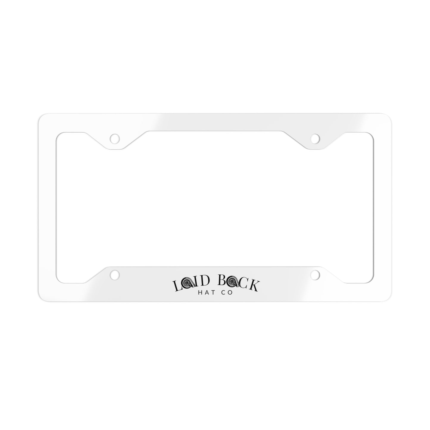 Laid Back Metal License Plate Frame