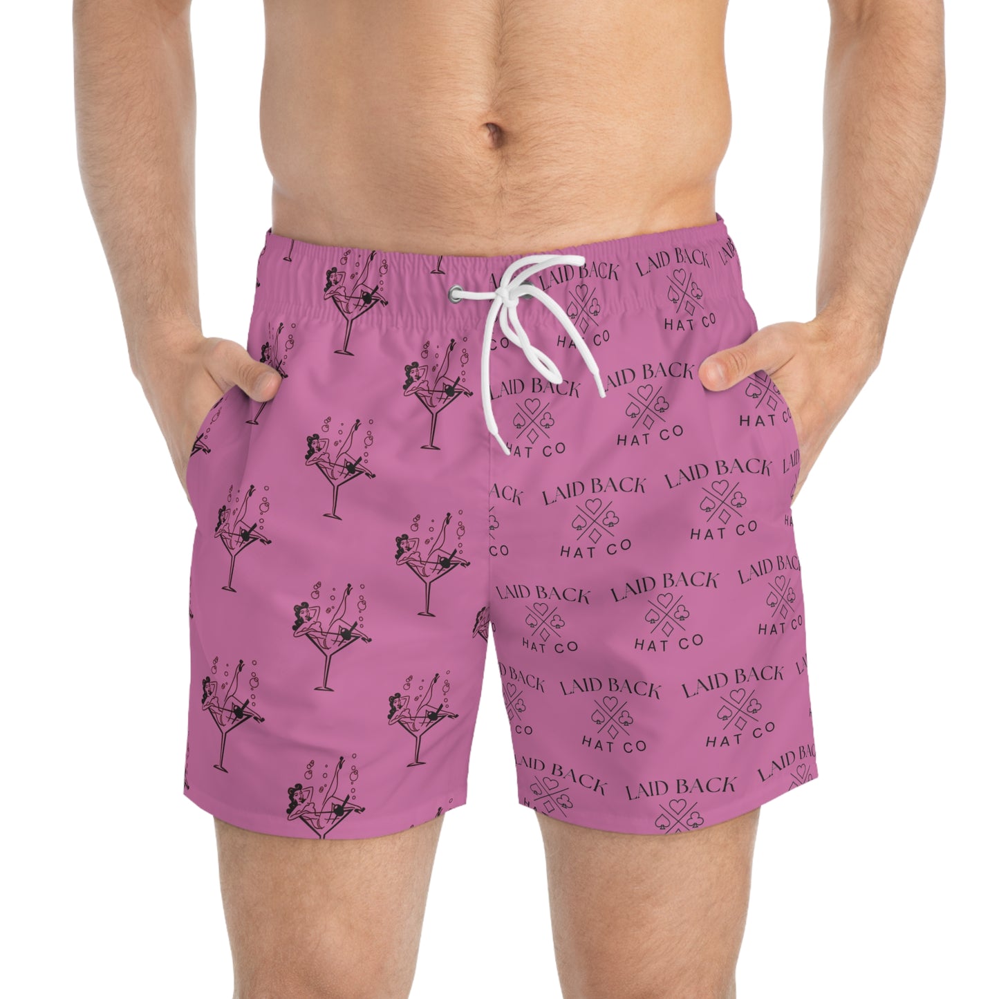 Laid Back "Martini" Swimming Trunks