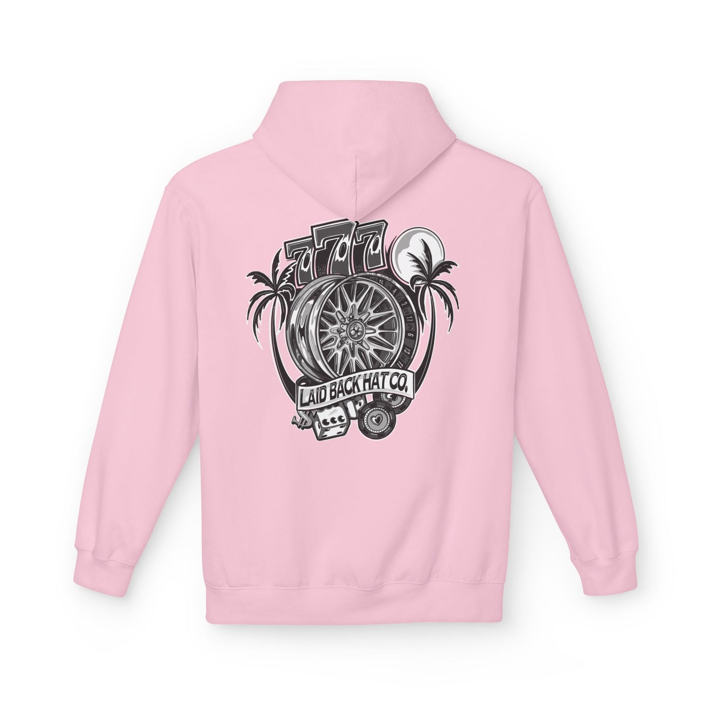 Laid Back "Triple 7" B&W Hoodie