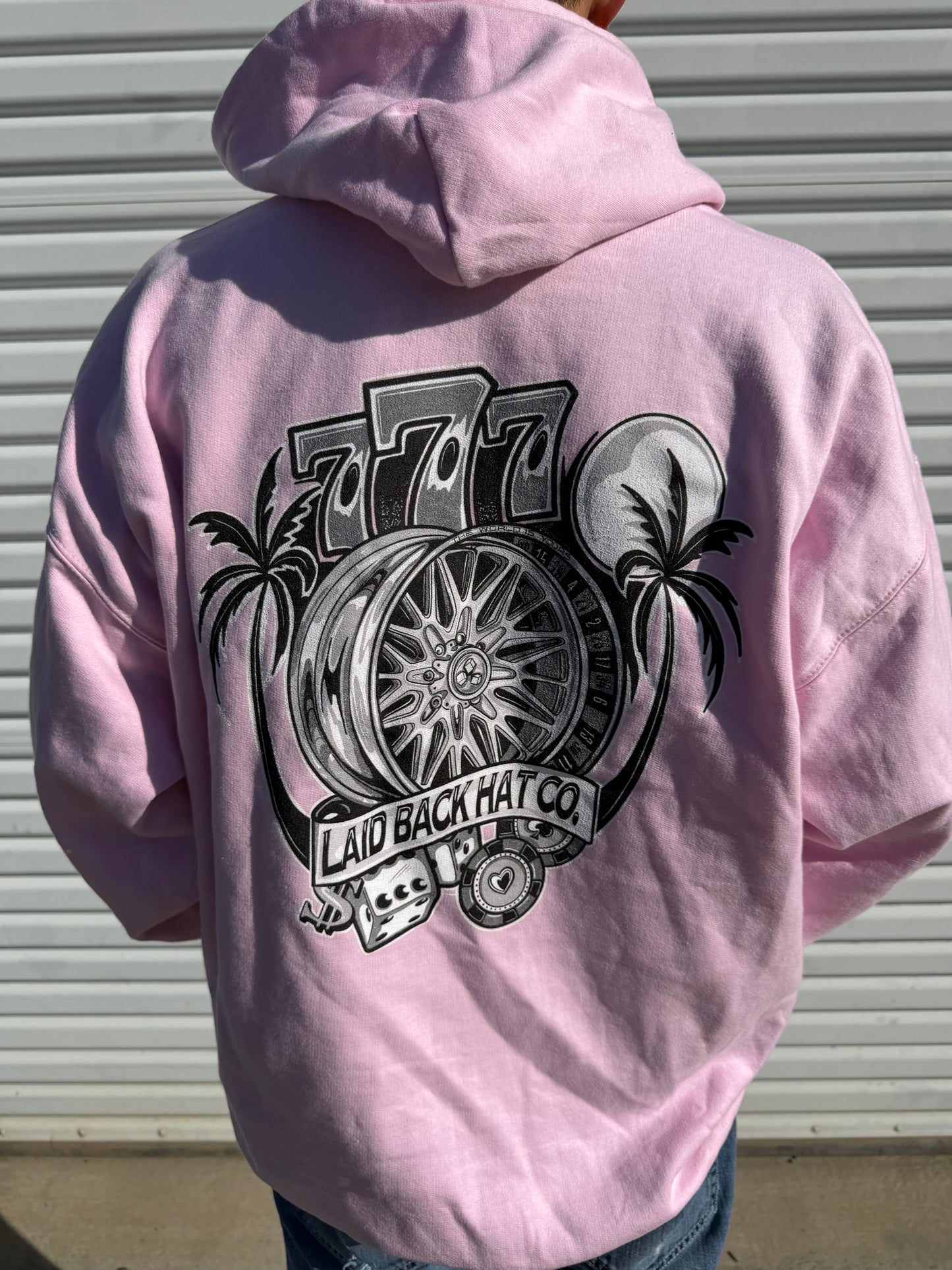 Laid Back "Triple 7" B&W Hoodie