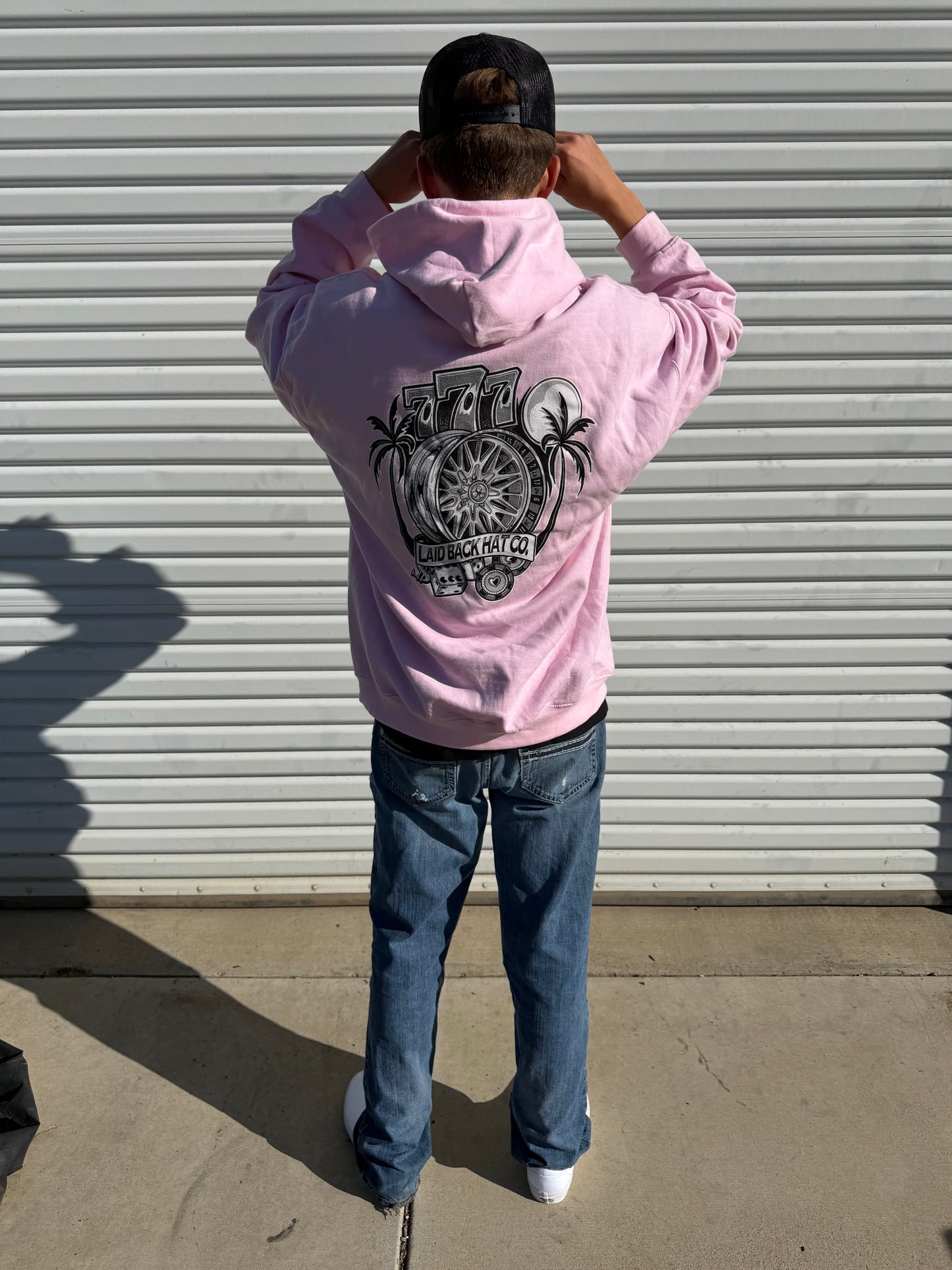 Laid Back "Triple 7" B&W Hoodie